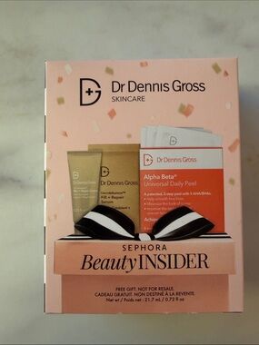 NIB Dr Dennis Gross Skincare Set 3-Piece Peel Serum Cream Trial Pack